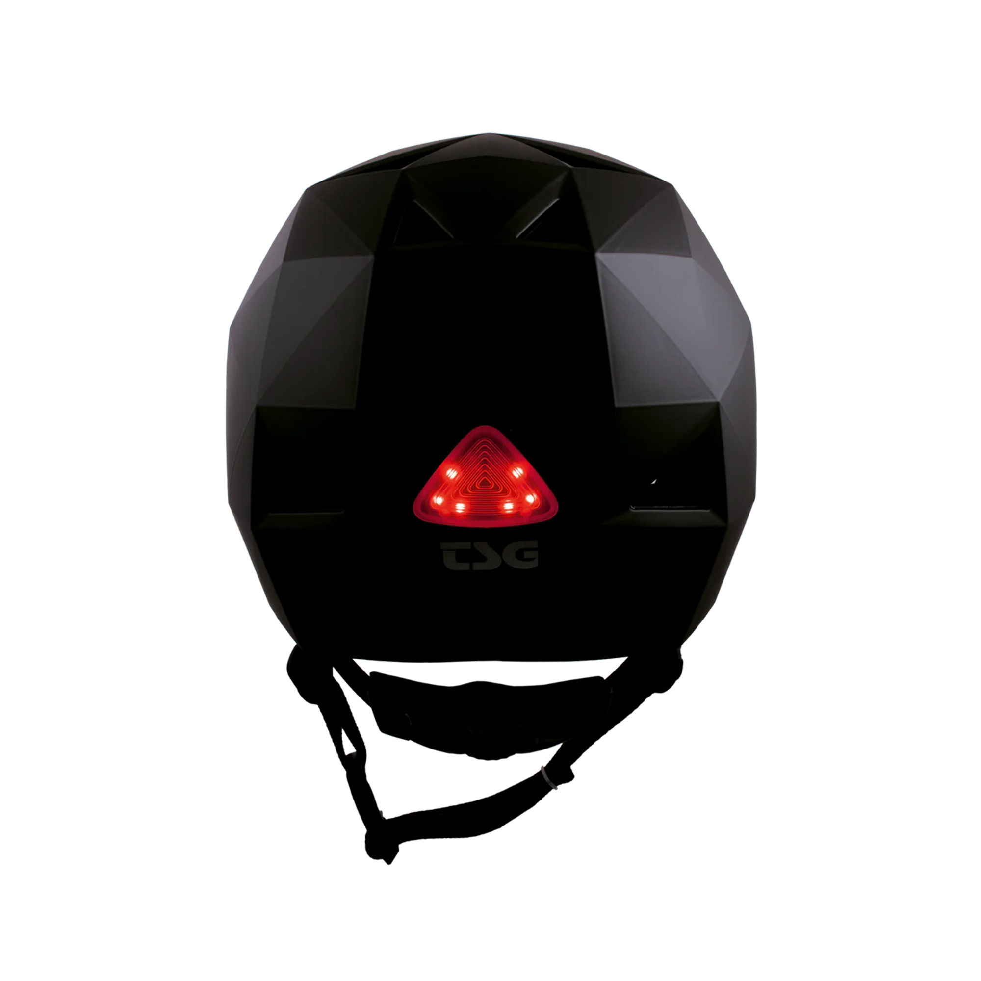 TSG Geo Solid Colour Rear LED Light Helmet