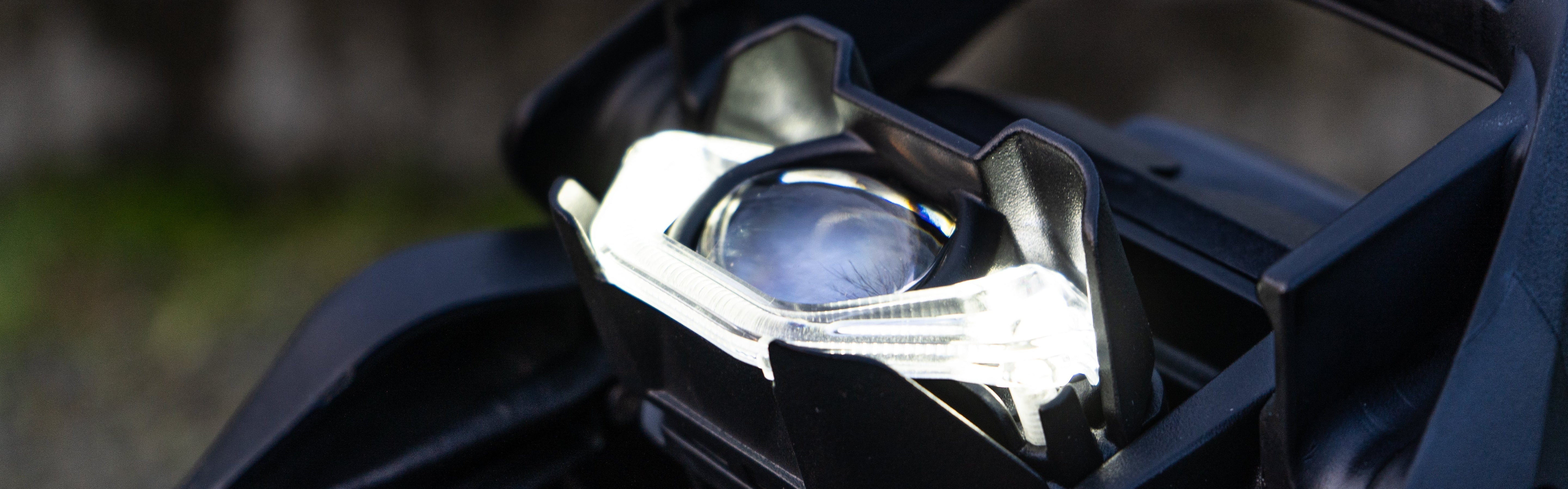 NOSFET Aeon electric unicycle headlight closeup