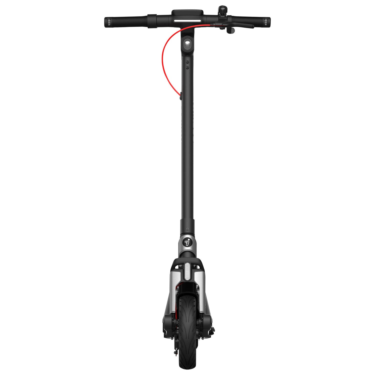Black Segway electric scooter on a white background