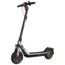 Electric scooter with black and gray design on a white background