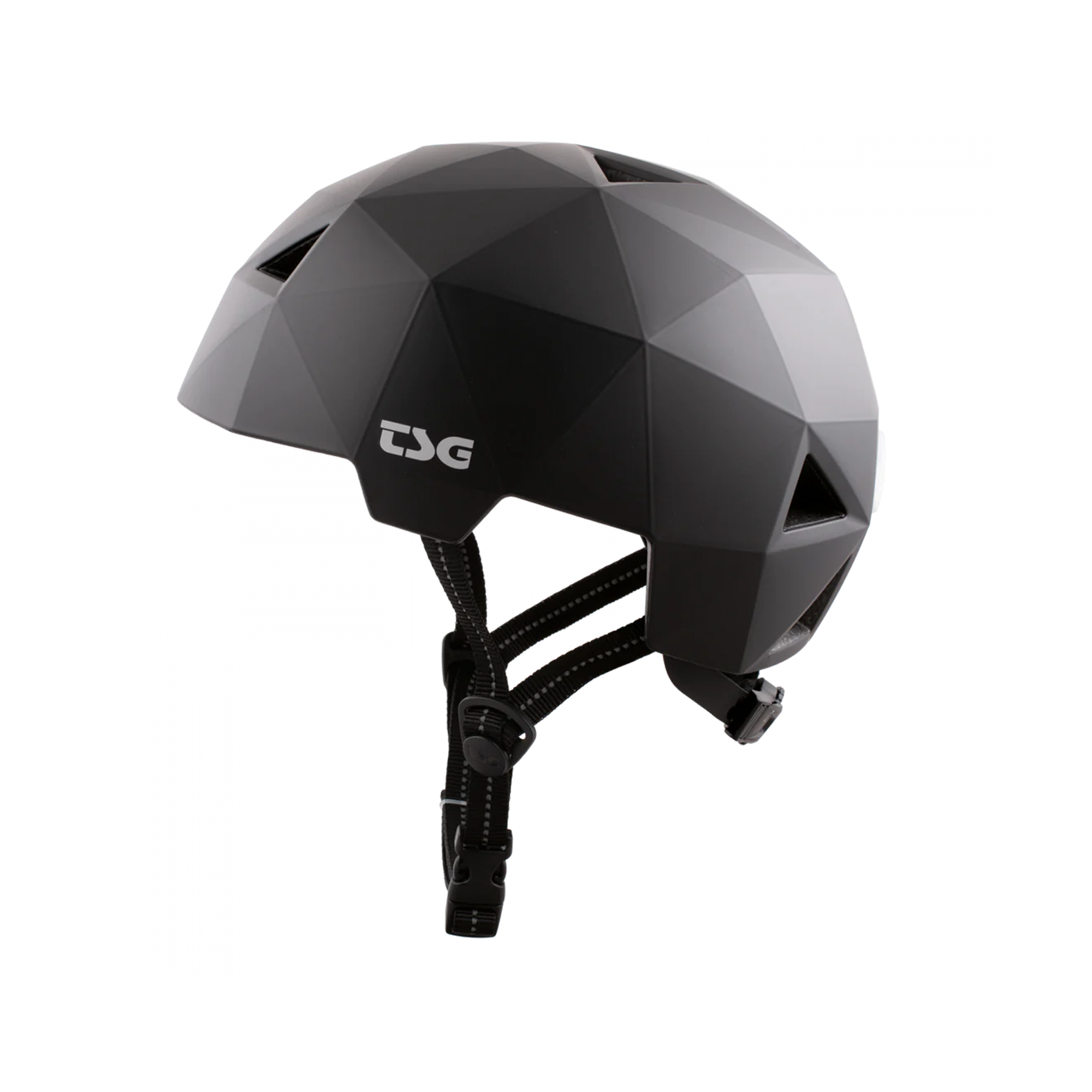 TSG Geo Solid Colour Rear LED Light Helmet